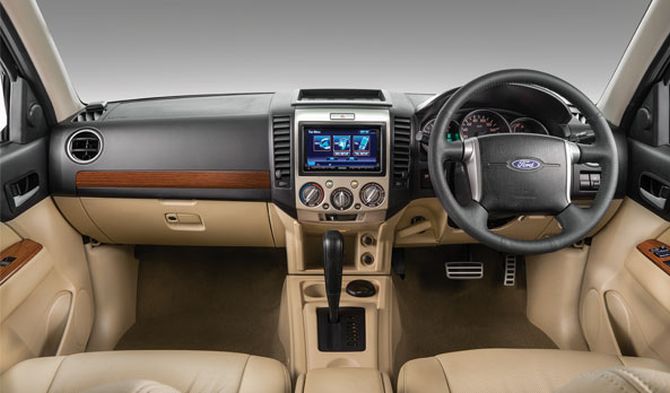 Ford Endeavour interior.