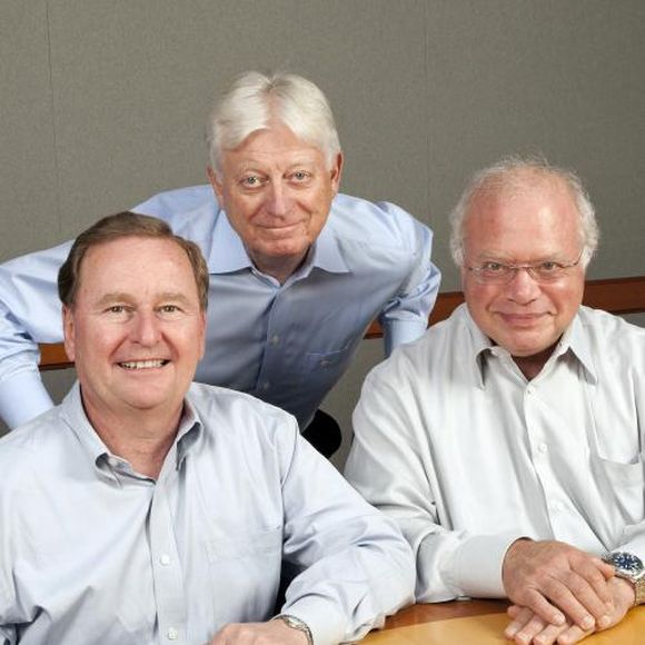 Lothar Maier (L) with Linear Co-founders Bob Swanson (C) and Bob Dobkin (R)