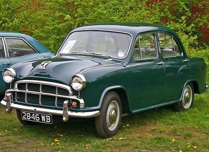 The Ambassador car is widely used as a taxi and as a government limousine.