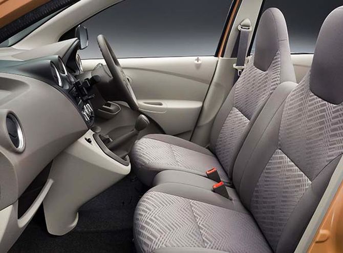 Datsun Go+ interior.