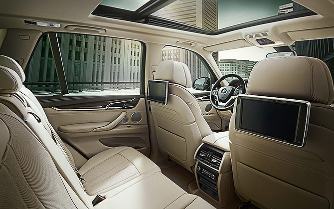 BMW X5 interior.
