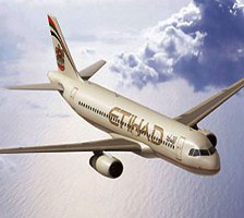 An Etihad aircraft