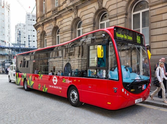 Optare Bus built by Hinduja Group in London.