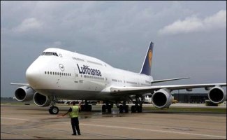 A Lufthansa aircraft