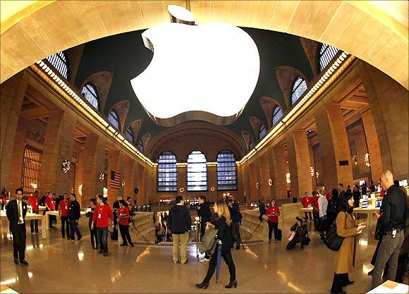 An Apple store