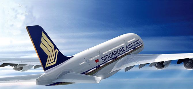 A Singapore Airlines aircraft