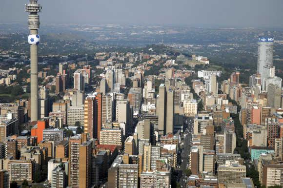 A view of Johannesburg.