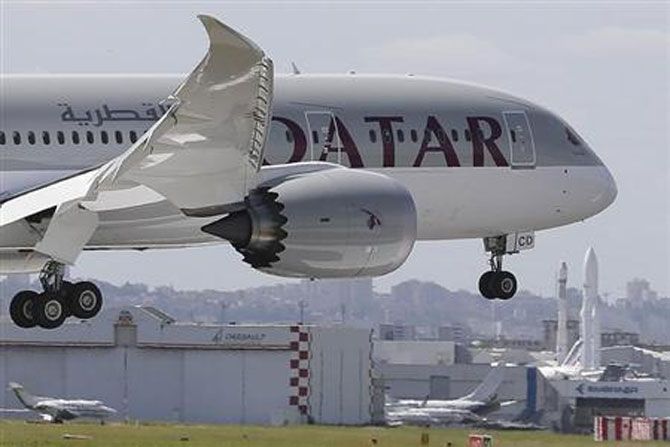 A Qatar Airways aircraft