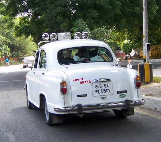 An Ambassador car