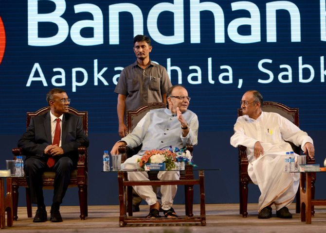 Chandra Shekhar Ghosh, Arun Jaitley and Amit Mitra