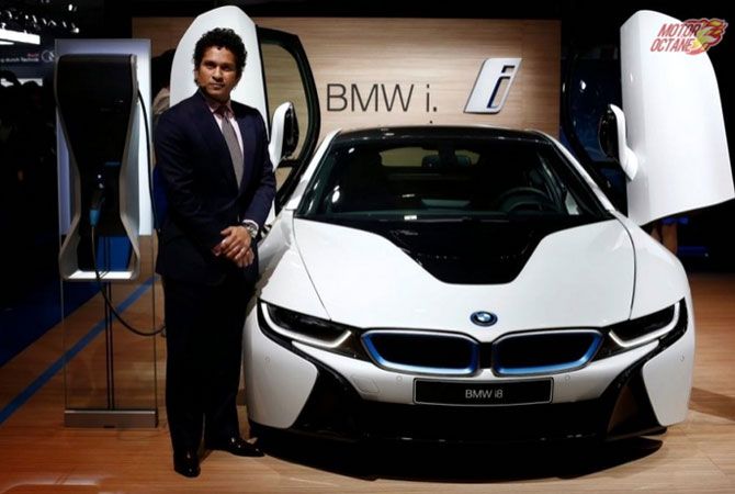 Sachin Tendulkar with BMW.