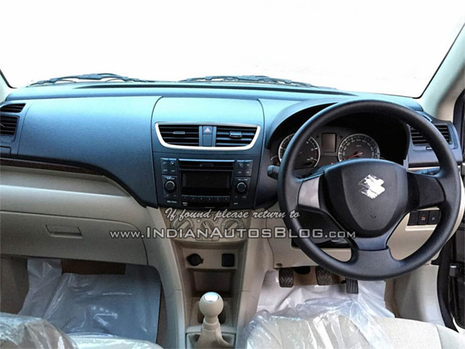 Maruti DZire interior 