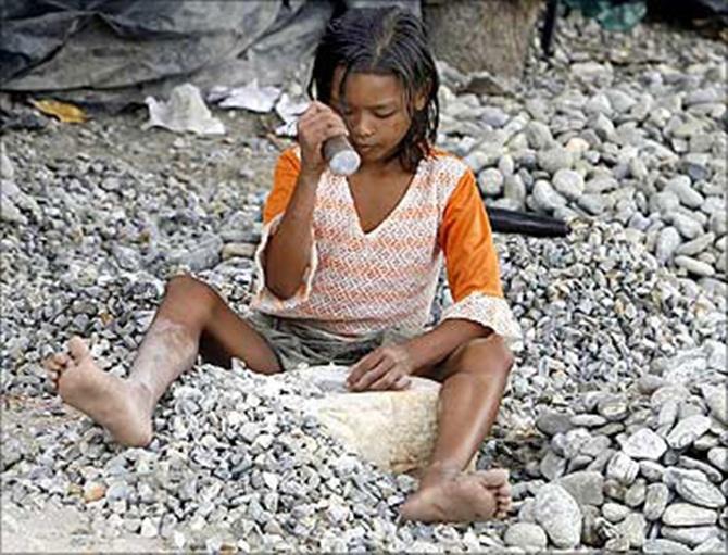 A child labourer