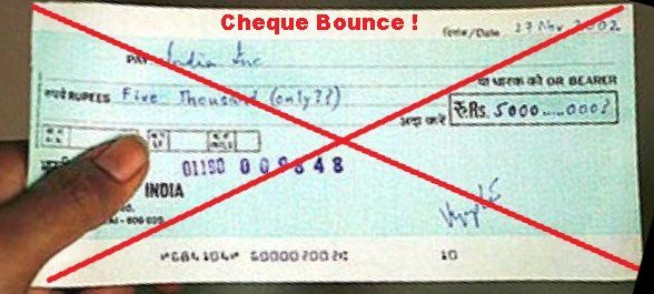 Bounced cheque
