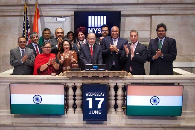 Arun Jaitley at NYSE