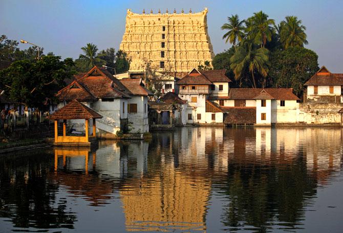 A view of Sree Padmanabhaswamy temple in Thiruvananthapuram.