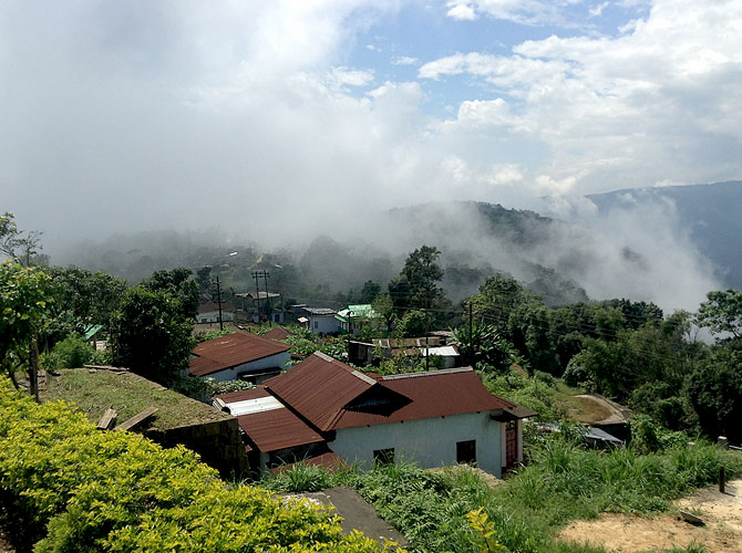 Laitkynsew village, Cherrapunjee, where Denis Ryen lives with his family.