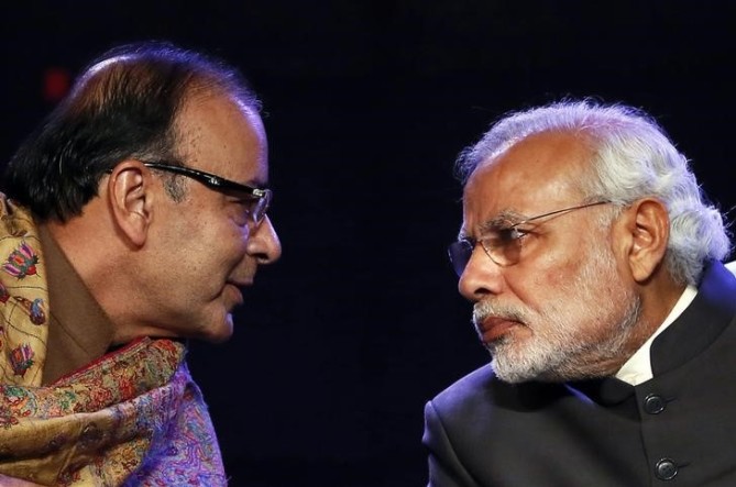 Finance Minister Arun Jaitley and Prime Minister Narendra Modi