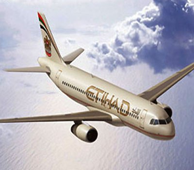 An Etihad aircraft