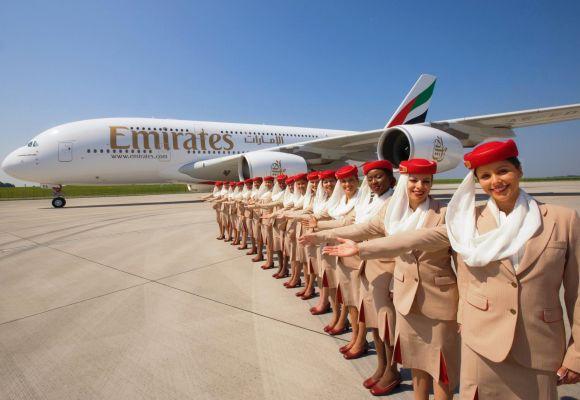 An Emirates aircraft