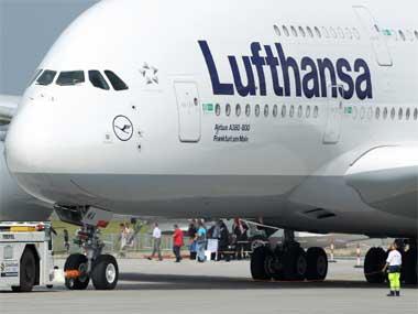 A Lufthansa aircraft