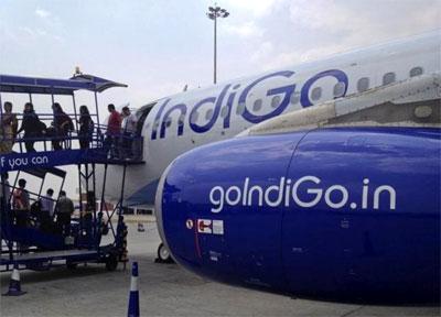 An IndiGo aircraft