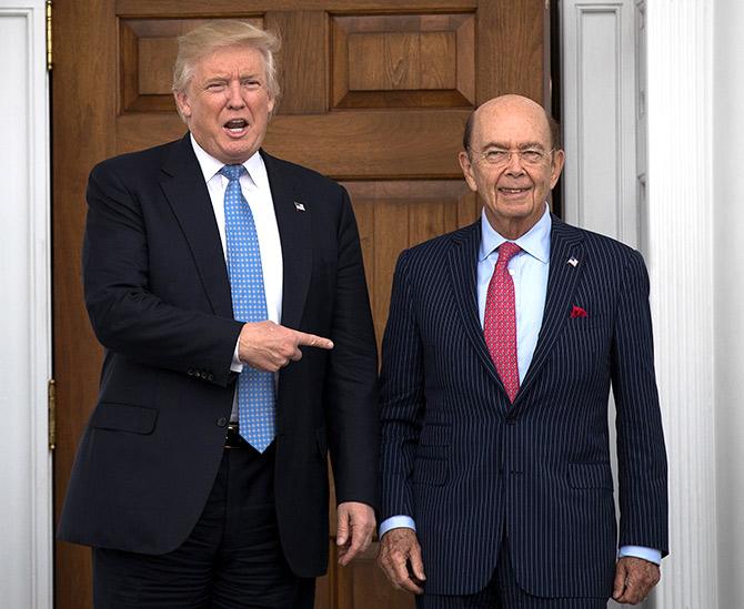 Donald Trump and Wilbur Ross