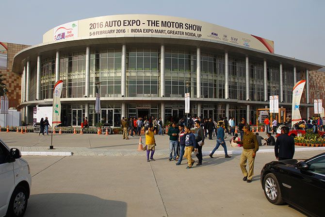 cars at the auto Expo 2016