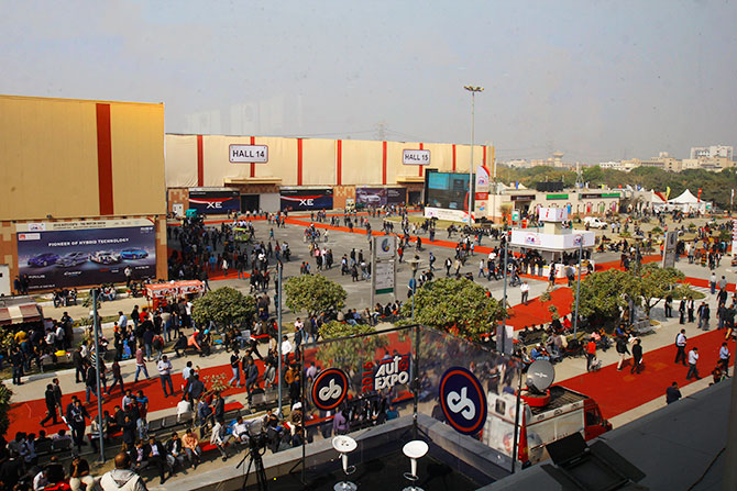 cars at the auto Expo 2016
