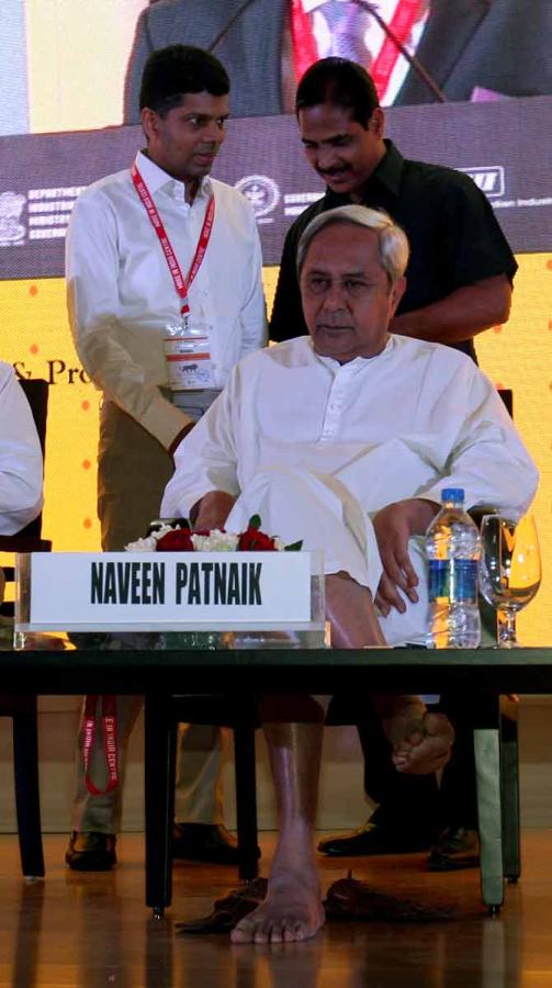 Odisha chief minister Naveen Patnaik at the Make In India Week