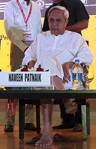 Odisha chief minister Naveen Patnaik at the Make In India Week