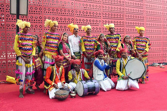 Dance troupe from Madhya Pradesh's Sagar district