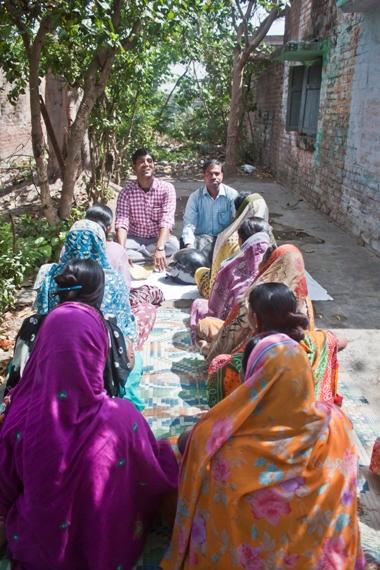 An Arohan Compulsory Group Training (CGT) session in progress in Bihar.