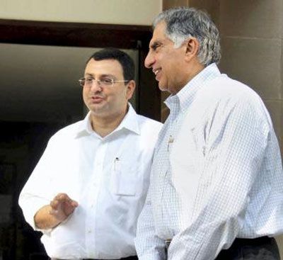 Ratan Tata and Cyrus Mistry in happier times