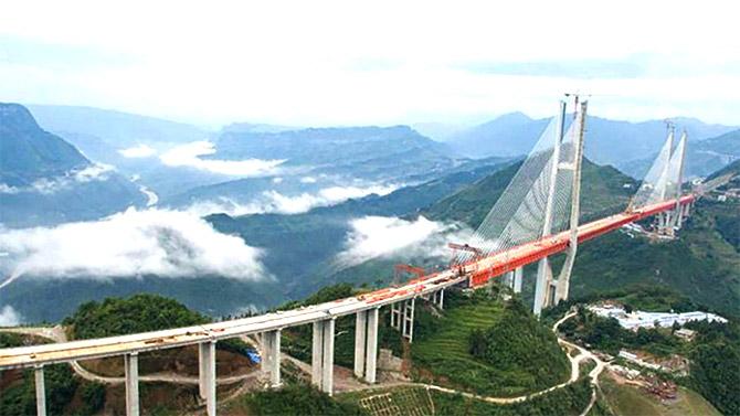 The world's highest bridge is finally complete - Rediff.com Business