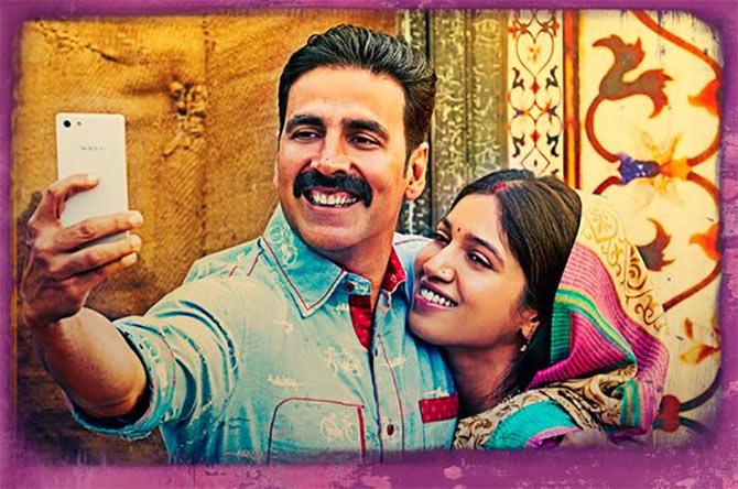 A film poster for Toilet Ek Prem Katha