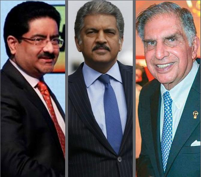 Kumar Managalam Birla Anand Mahindra Ratan Tata