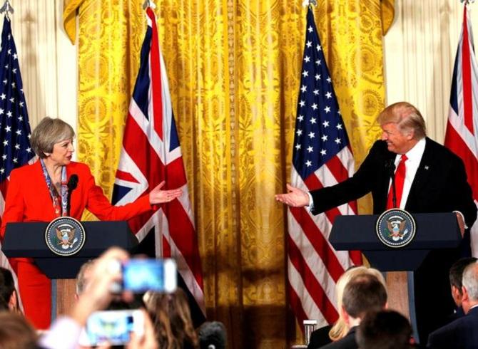 Trump and May