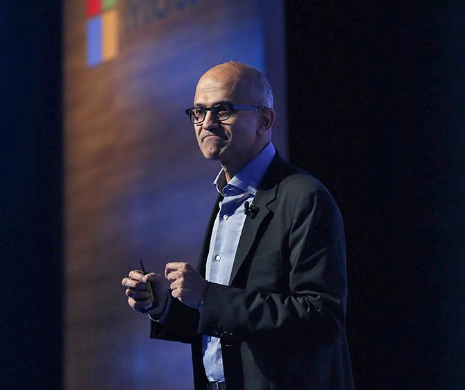 Satya Nadella in Mumbai