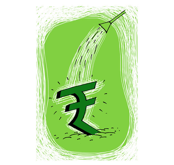 Rupee Rises 2 Paise to 83.32 vs US Dollar | FII Inflows