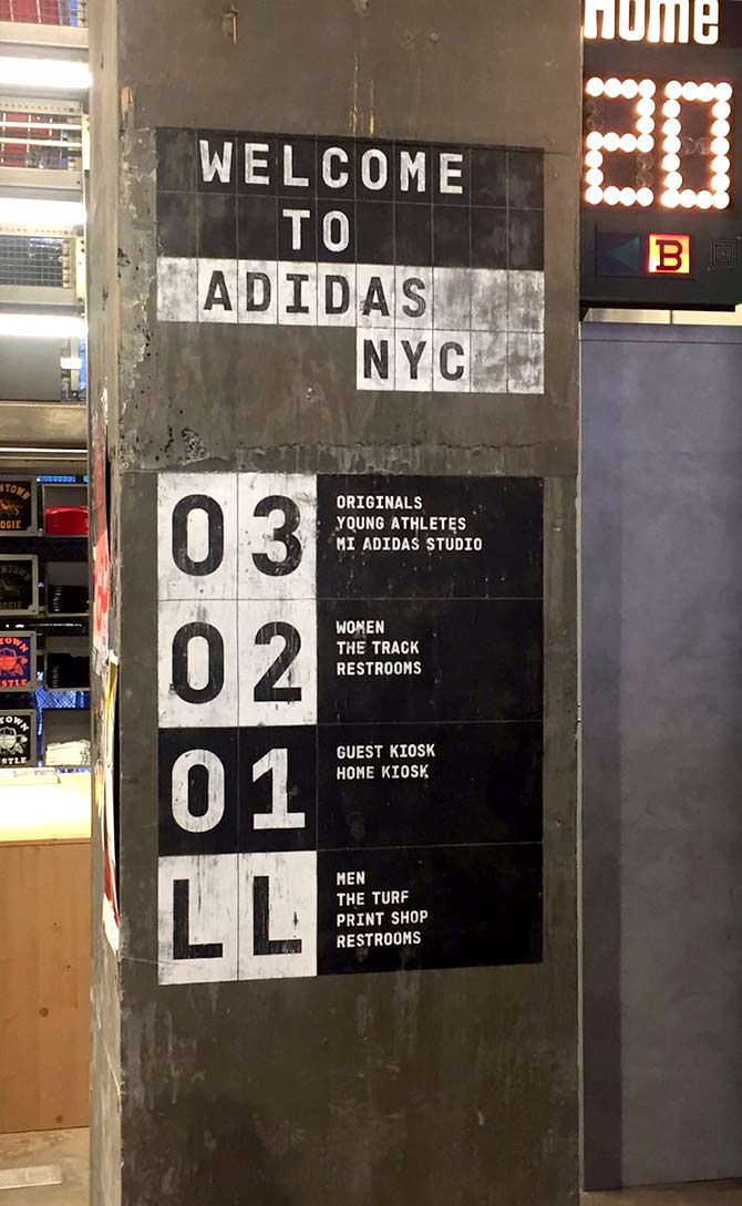 Adidas' New York City outlet