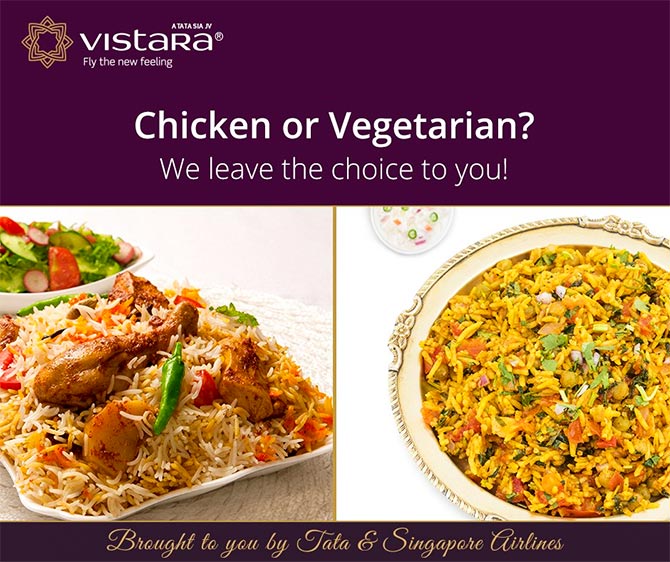 Chicken or veg: Vistara steals a dig at Air India now called Air Bhindiya by Twitter wags