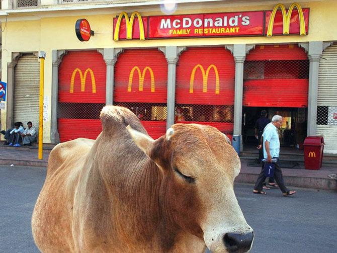 A shut McDonald's outlet in Noida. Photo: @costlylovewins/twitter