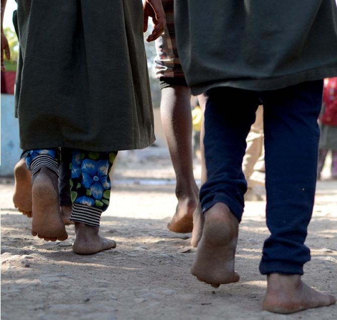 Every day, tens of thousands of children step out of their homes without shoes on their feet.