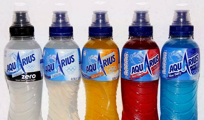 Aquarius fruit juice from Coca Cola