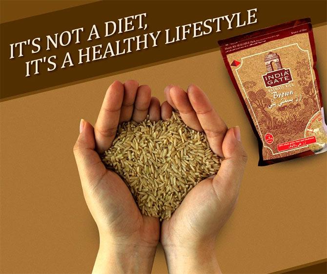 An India Gate basmati ad. Courtesy: India Gate