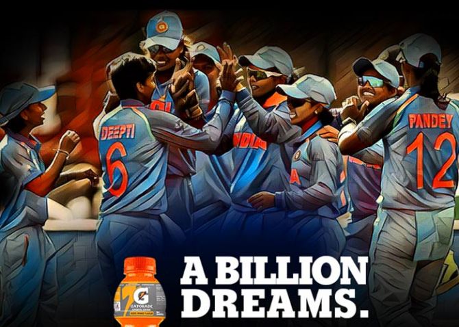 Gatorade salutes the Indian women's cricket team