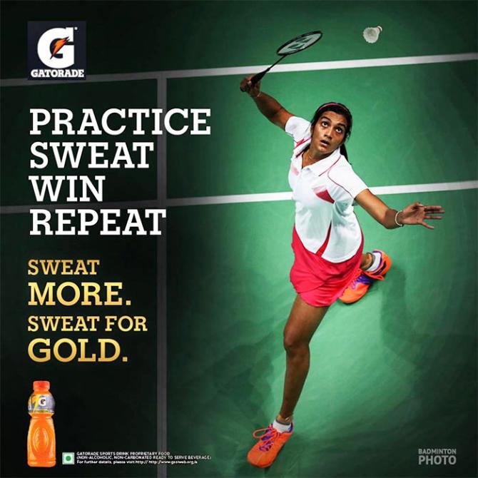 PV Sindhu in a Gatorade ad