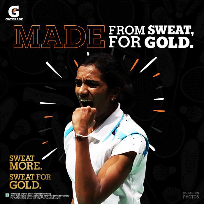 PV Sindhu in a Gatorade ad