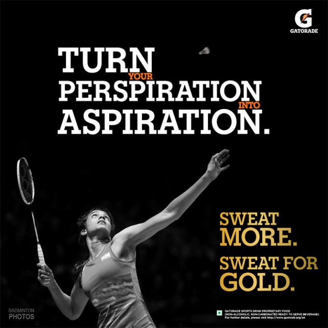 PV Sindhu in a Gatorade ad